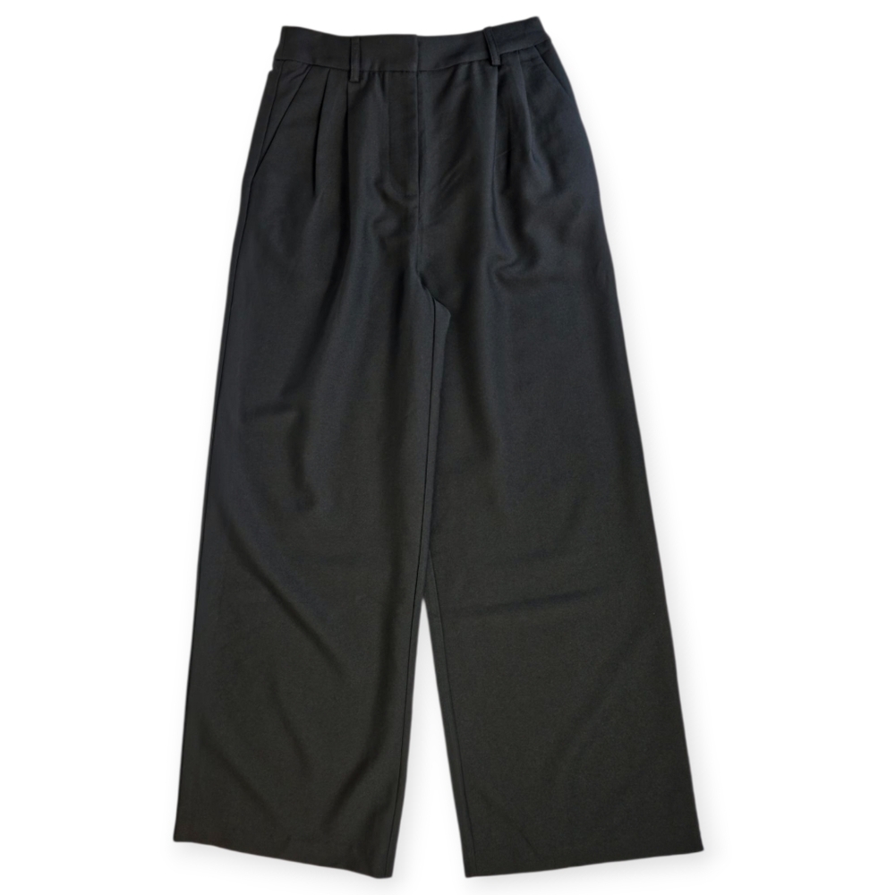 Commense Wide Leg Trousers Dress Pants Oversized High Waisted Pleat Front S NWT - Picture 2 of 7